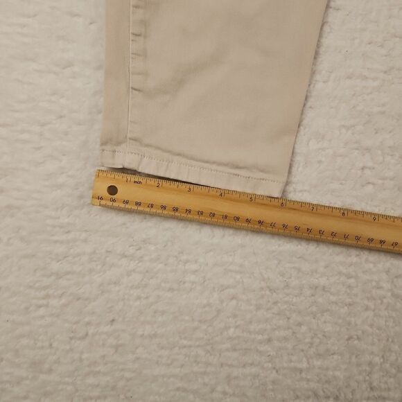 J. Jill Khaki Sz 14 Tall Stretch Casual Mid Rise‎ Flat Front Straight Leg Pants - Picture 8 of 12